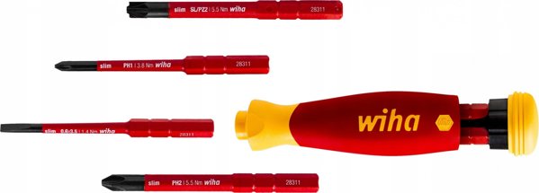 Wiha PocketMax Electric Μονωμένο Κατσαβίδι με 4 Μύτες, 45296