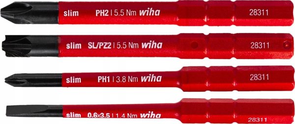 Wiha PocketMax Electric Μονωμένο Κατσαβίδι με 4 Μύτες, 45296