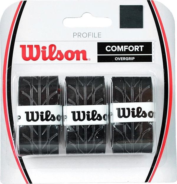 Wilson ΛΑΒΗ ΤΕΝΙΣ. WILSON PROFILE OVERGRIP WRZ4025BK 3τμχ. μαύρο