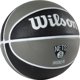 Wilson NBA Team Brooklyn Nets Μπάλα Μπάσκετ, Μαύρο-Γκρι, Μέγεθος 7 (WTB1300XBBRO0)