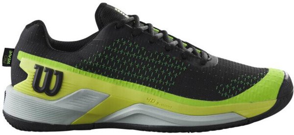 WILSON TENISA APAVI VIRIESU RUSH PRO  EXTRA DUTY Black/Safety Yellow/Green Gecko