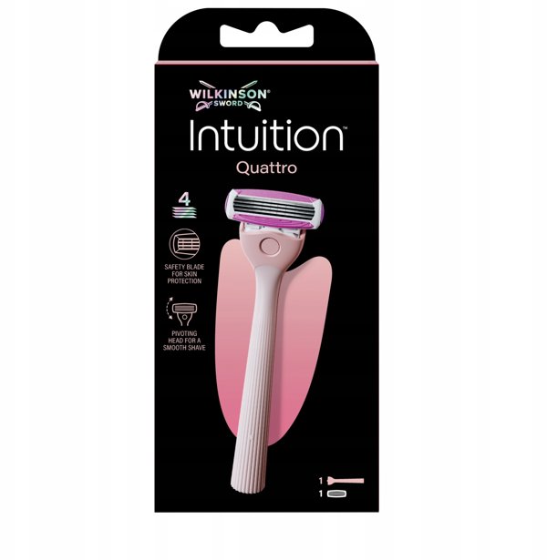 Wilkinson Sword Intuition Quattro Γυναικεία Ξυριστική Μηχανή με 1 Ανταλλακτικό