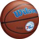 Μπάλα Μπάσκετ Wilson Team Alliance Philadelphia 76ers, Σύνθετο Δέρμα, Καφέ, Μέγεθος 7