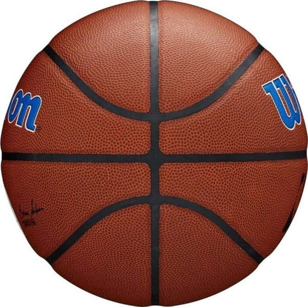 Μπάλα Μπάσκετ Wilson Team Alliance Philadelphia 76ers, Σύνθετο Δέρμα, Καφέ, Μέγεθος 7