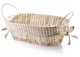 WILL μεταλλικό καλάθι 25x15x8/28x15x11,5cm μπεζ
