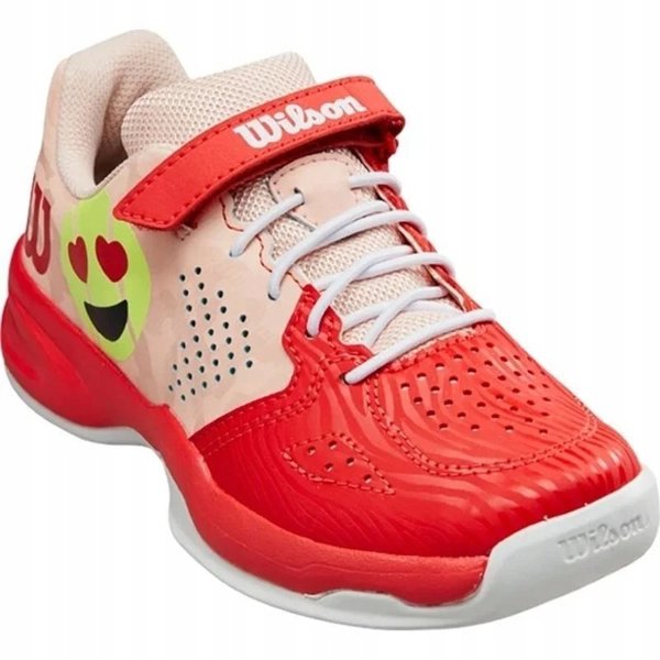WILSON TENISA APAVI BERNU KAOS EMO Infrared/TropicalPeach/White