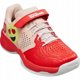 WILSON TENISA APAVI BERNU KAOS EMO Infrared/TropicalPeach/White