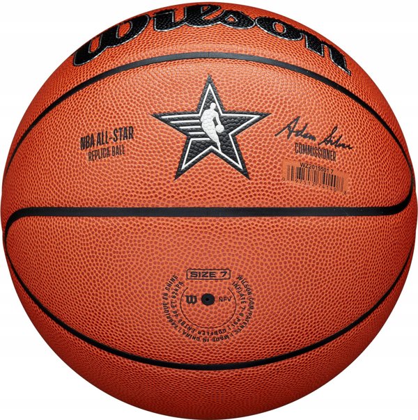 Wilson Wilson NBA All-Star 2024 Indianapolis Replica Ball WZ2015501XB Pomarańczowe 7