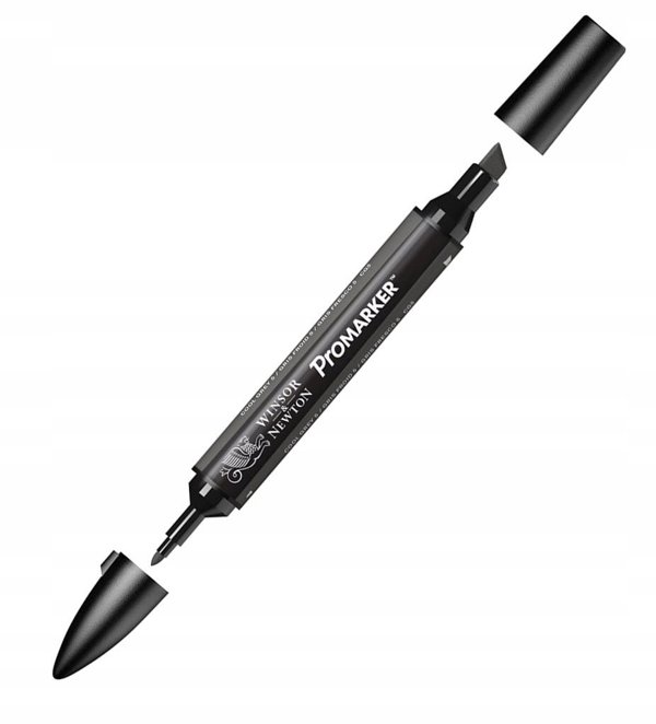 Winsor & Newton 0203157, Grey, Multicolour, Cool Grey 5, Fine/Medium, Chisel/Bullet tip, Round
