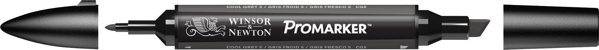 Winsor & Newton 0203157, Grey, Multicolour, Cool Grey 5, Fine/Medium, Chisel/Bullet tip, Round