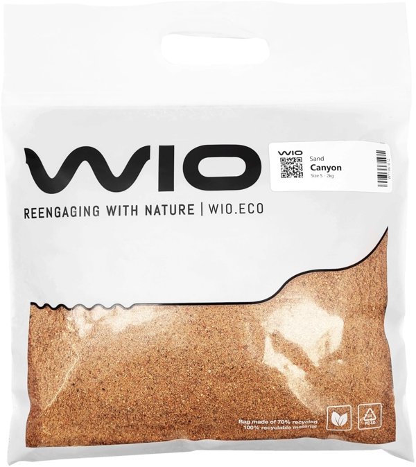 WIO Canyon άμμος διακοσμητική πορτοκαλί 2kg σακούλα