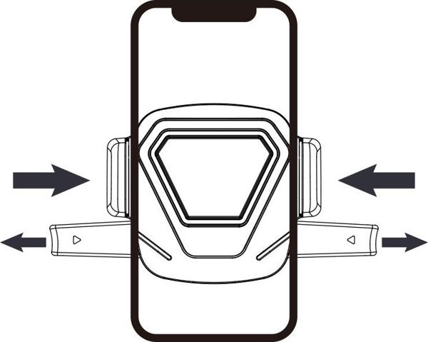 WK Design Βάση Αυτοκινήτου WP-U82, Στήριγμα Smartphone για Αεραγωγό με Λειτουργία Gravity, Περιστροφή 360°