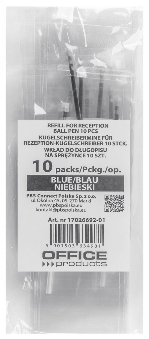 Ανταλλακτικό Μύτης Office Products Μπλε 10 Τεμάχια