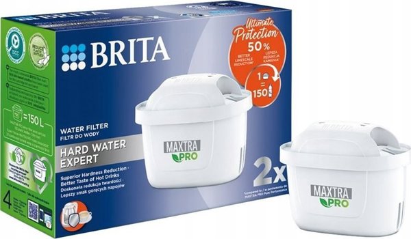 Brita Φίλτρο Νερού Maxtra Pro Hard Water Expert, 2 Τεμάχια
