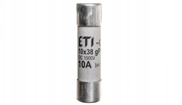 Wkladka bezpiecznikowa cylindryczna PV 10x38mm 10A gPV 1000V DC CH10 002625075