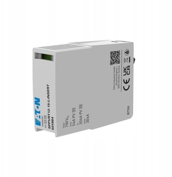 Wklad do ogranicznika SPPVRT12-15 Typ T1+T2 tor +/-/PE, SPPVRT12-15-L-INSERT, EP-501964
