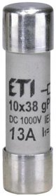 Wkladka bezpiecznikowa cylindryczna PV 10x38mm 13A 1000V DC