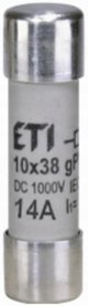 Wkladka bezpiecznikowa cylindryczna PV 10x38mm 14A gPV 1000V DC CH10 002625079