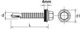 Βίδα αυτοκόρυφη IMPAX με EPDM #3.0mm RAL9006 4.8x22mm