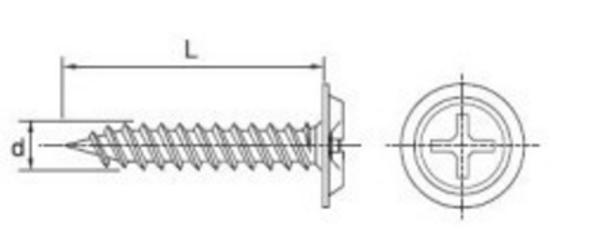 Wkret fosfatowany 4,2x16mm z lebem podkladkowym 1kg
