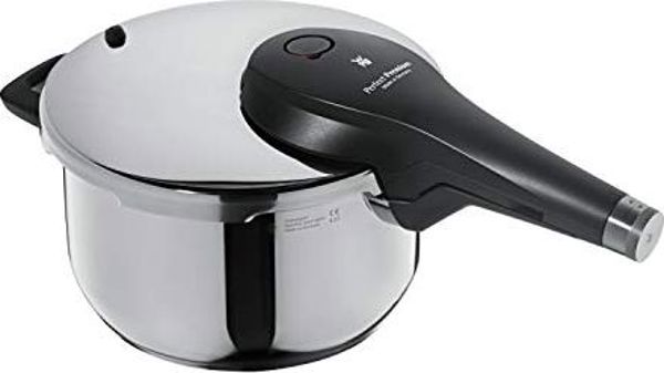 WMF Χύτρα Ταχύτητας WMF Perfect Premium 4,5l, χύτρα ταχύτητας 22 cm, γυαλισμένο ανοξείδωτο ατσάλι Cromargan, επαγωγή, 2 επίπεδα μαγειρέματος, πολυλειτουργικό κουμπί