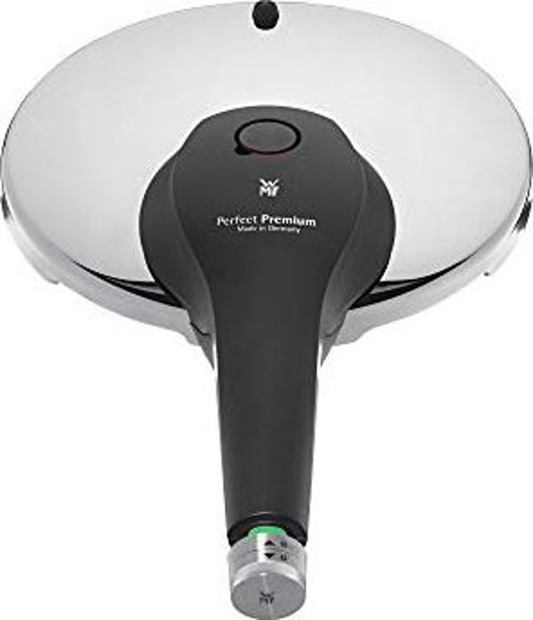 WMF Χύτρα Ταχύτητας WMF Perfect Premium 4,5l, χύτρα ταχύτητας 22 cm, γυαλισμένο ανοξείδωτο ατσάλι Cromargan, επαγωγή, 2 επίπεδα μαγειρέματος, πολυλειτουργικό κουμπί