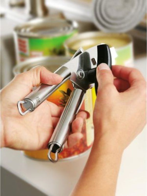 WMF Profi Plus Ανοιχτήρι Κονσερβών με Ανοιχτήρι Μπουκαλιών, 23 cm, Ανοξείδωτο Ατσάλι Cromargan & Πλαστικό, Κατάλληλο για Πλυντήριο Πιάτων