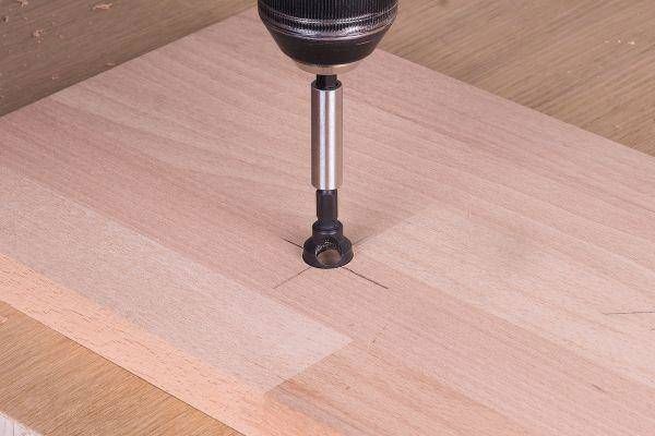 Wolfcraft Φρεζοκεφαλή Εμβάθυνσης 12mm με Εξάγωνο Στέλεχος 1/4" για Ξύλο, Πλαστικό και Μέταλλο WF4372000