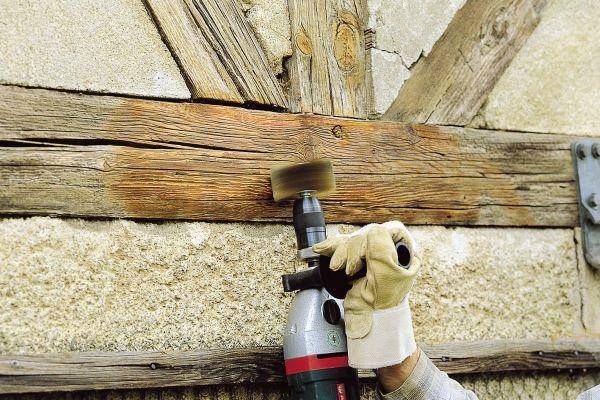 Wolfcraft Βούρτσα Λείανσης για Δομή Ξύλου 80x40mm, Άξονας 8mm, WF2265000