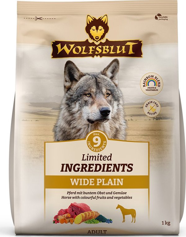 Wolfsblut Dog Limited Ingredients Wide Plain Konina i Slodkie Ziemniaki 1kg