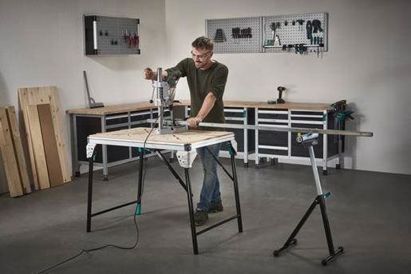 Wolfcraft Master Work 1600 Πάγκος Εργασίας, Πτυσσόμενο Τραπέζι Εργασίας, 1035x695 mm, Αντοχή 120 kg