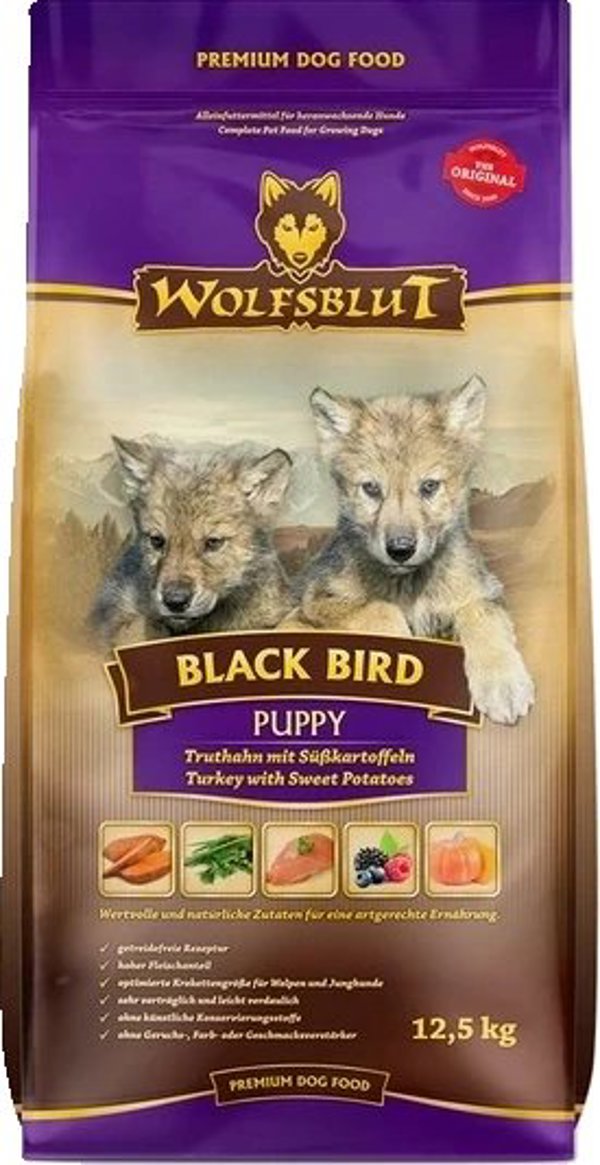 Wolfsblut Dog Black Bird Puppy - indyk i bataty 12,5kg