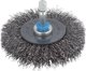 Wolfcraft δίσκος βούρτσας 100x10 mm με κυματιστό σύρμα και άξονα