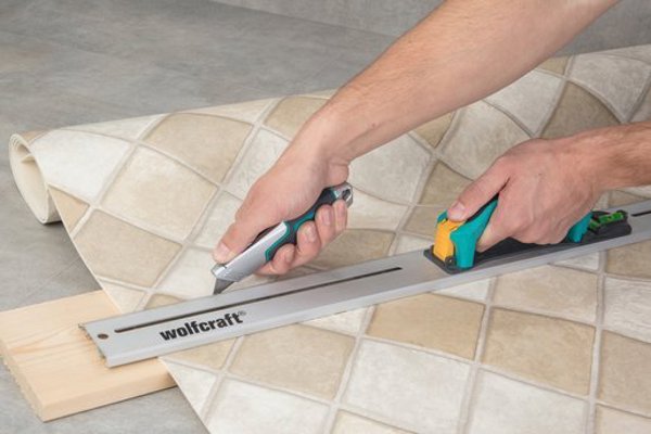 Wolfcraft Μαχαίρι Γενικής Χρήσης Profi με Τραπεζοειδή Λεπίδα και Λεπίδα Γάντζου, 4006885420007