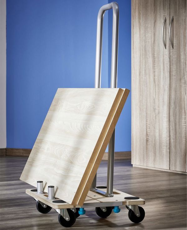 Wolfcraft FT350B Καρότσι Μεταφοράς Επίπλων 5-σε-1 με Λαβή, Ανθεκτική Πλατφόρμα, 5548000