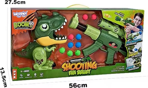 Woopie WOOPIE Διαδραστικό Πιστόλι με Αφρώδεις Μπάλες + Εκτοξευτής Δεινοσαύρων