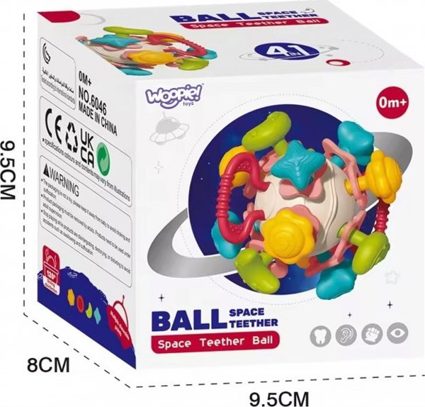 Woopie WOOPIE BABY Soft Rattle 4in1 Teether Sensory Toy για μωρά 0m+ 13974061 5904326949850