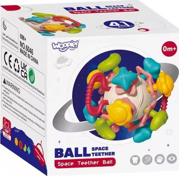 Woopie WOOPIE BABY Soft Rattle 4in1 Teether Sensory Toy για μωρά 0m+ 13974061 5904326949850