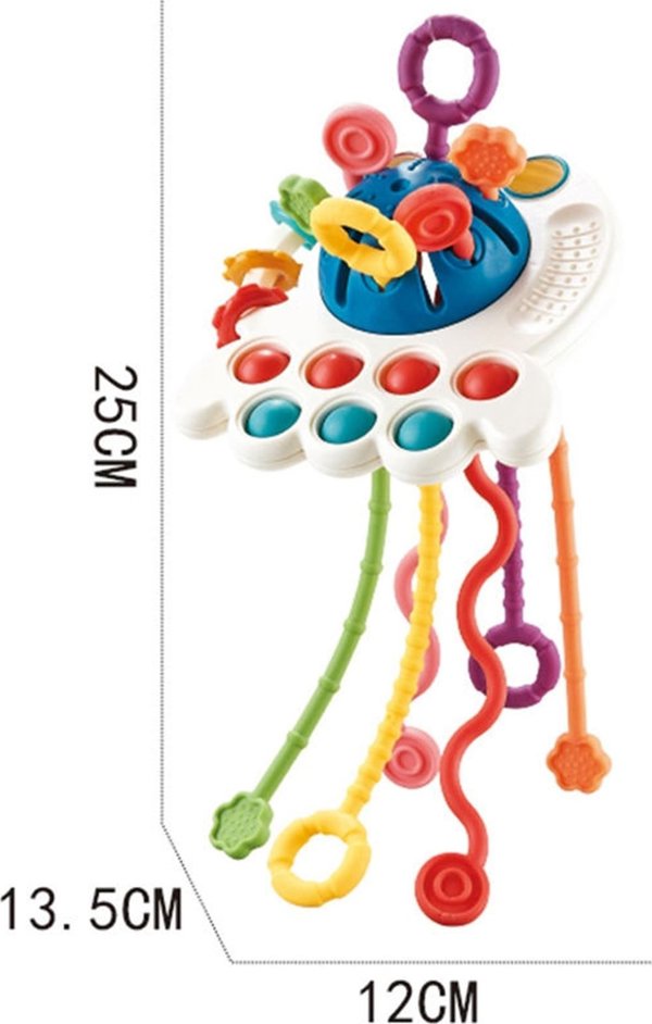 Woopie WOOPIE BABY Αισθητηριακό Παιχνίδι Montessori Πολυλειτουργικό Οδοντοφυΐας 0+