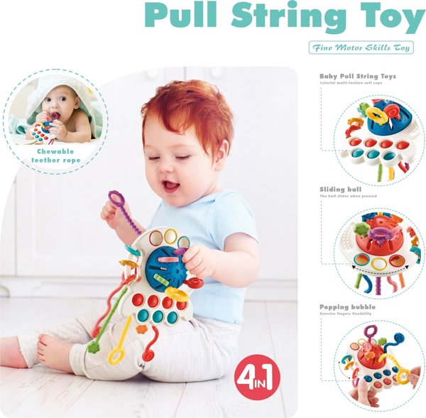 Woopie WOOPIE BABY Αισθητηριακό Παιχνίδι Montessori Πολυλειτουργικό Οδοντοφυΐας 0+