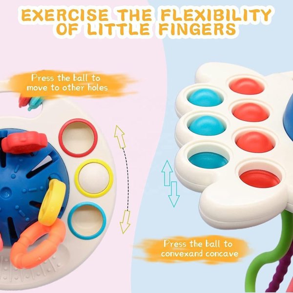 Woopie WOOPIE BABY Αισθητηριακό Παιχνίδι Montessori Πολυλειτουργικό Οδοντοφυΐας 0+