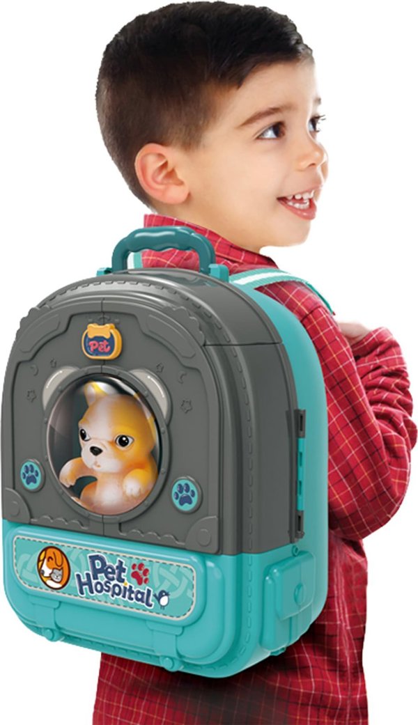 Woopie WOOPIE Little Vet Set 3in1 Dog House in a Backpack 13716803 5906280650063