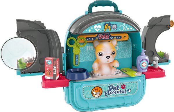 Woopie WOOPIE Little Vet Set 3in1 Dog House in a Backpack 13716803 5906280650063