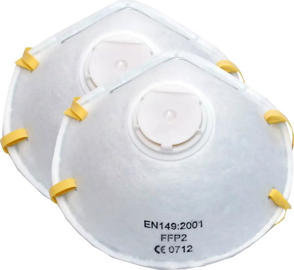 Work it by millarco® FFPV støvmaske med ventil 2-pak