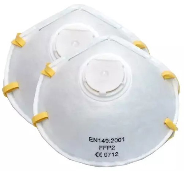 Work it by millarco® FFPV støvmaske med ventil 2-pak