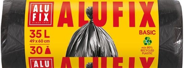Worki na smieci ALUFIX Economy HDPE 35l 30 sztuk czarna