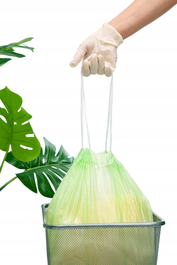 Σακούλες σκουπιδιών ALUFIX με κορδέλα, HDPE, 35 λίτρα, 25 τεμ., πράσινες