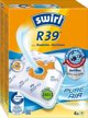 Melitta Σακούλες Ηλεκτρικής Σκούπας Swirl R39 MicroPor Plus AntiBac, 4 Τεμάχια + 1 Φίλτρο, για Rowenta & Moulinex
