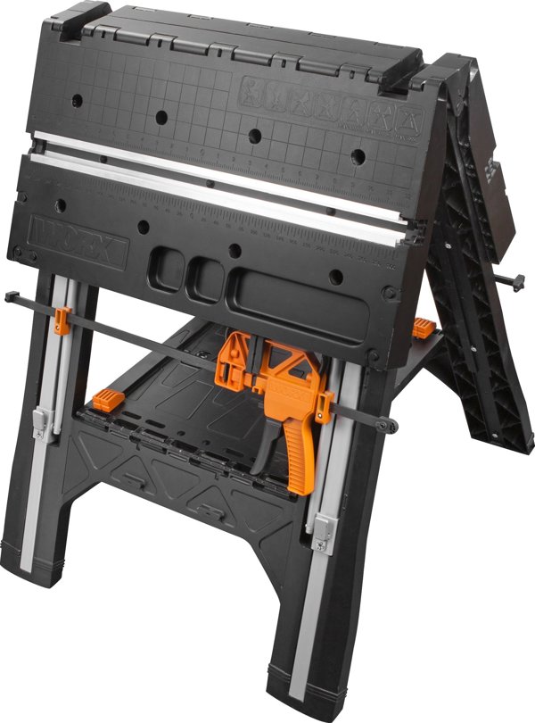Worx WX051 Πτυσσόμενος Πάγκος Εργασίας 78x63cm με 2 Σφιγκτήρες και 4 Συνδέσεις