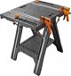 Worx WX051 Πτυσσόμενος Πάγκος Εργασίας 78x63cm με 2 Σφιγκτήρες και 4 Συνδέσεις